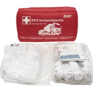 Kalff* Komplet prve pomoči v rdeči najlonski vrečki, Nano